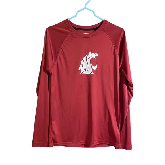 Champion WSU Cougars T shirt Small Women’s Crimson Long Sleeve University - Picture 1 of 3